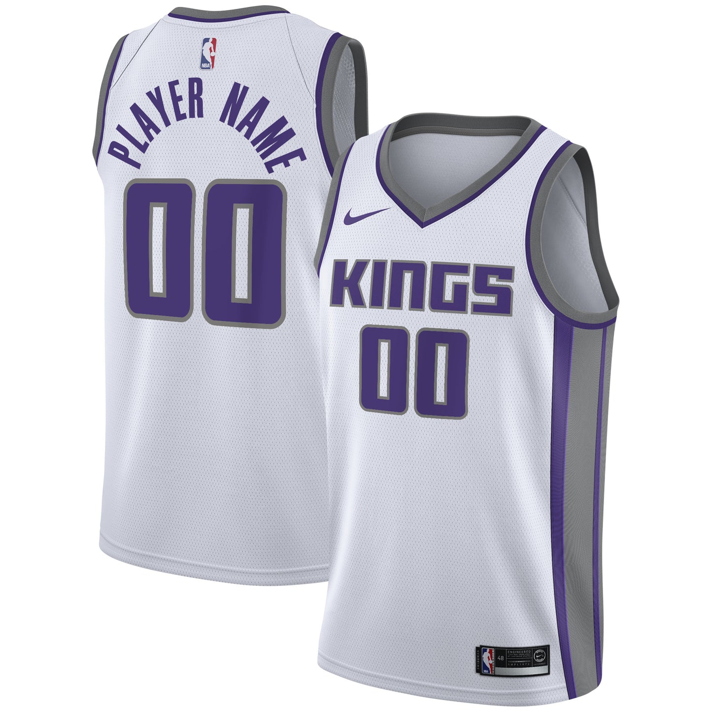 Sacramento Kings Nike Swingman Custom Jersey White - Association Edition