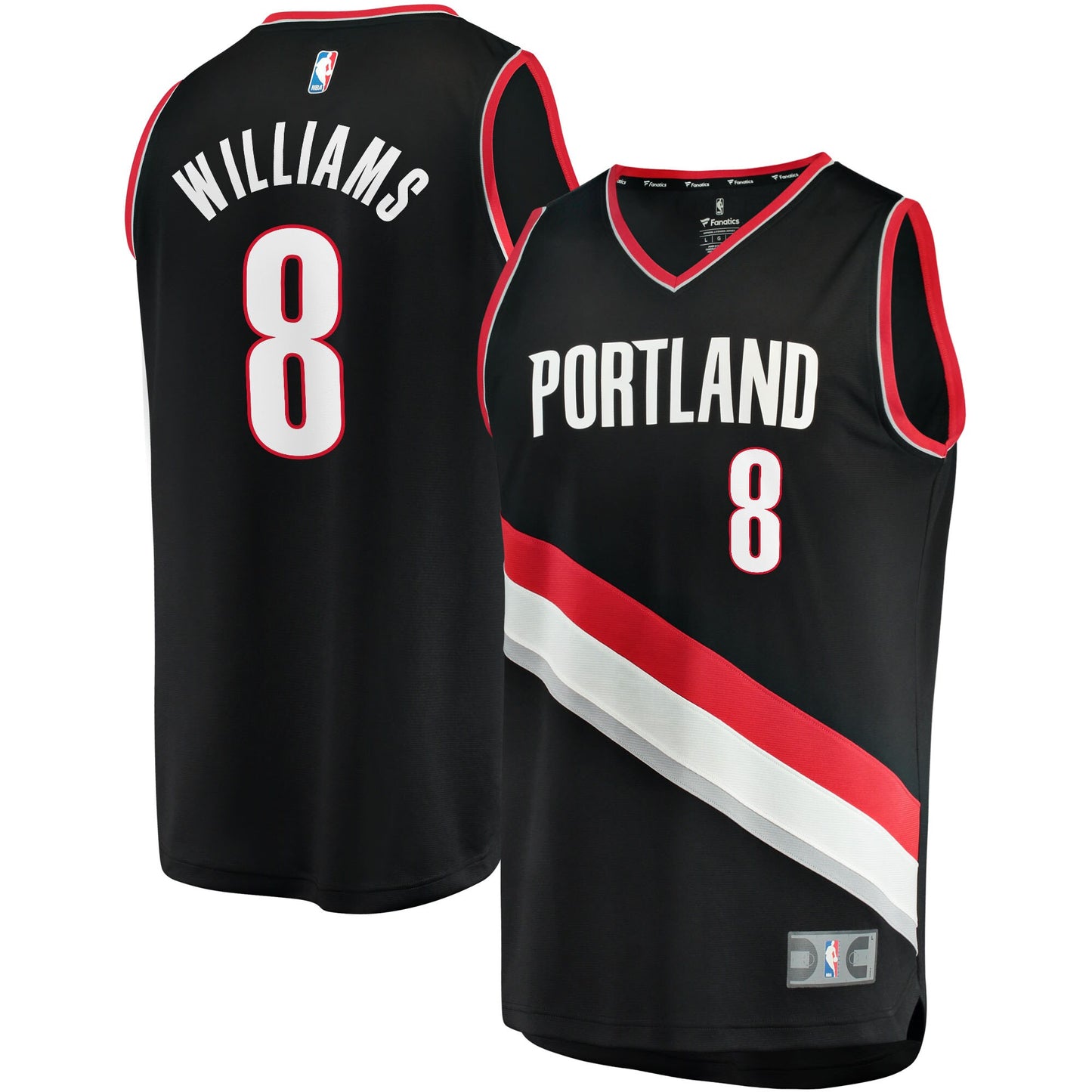 Brandon Williams Portland Trail Blazers Fanatics Branded 2021/22 Fast Break Replica Jersey - Icon Edition - Black
