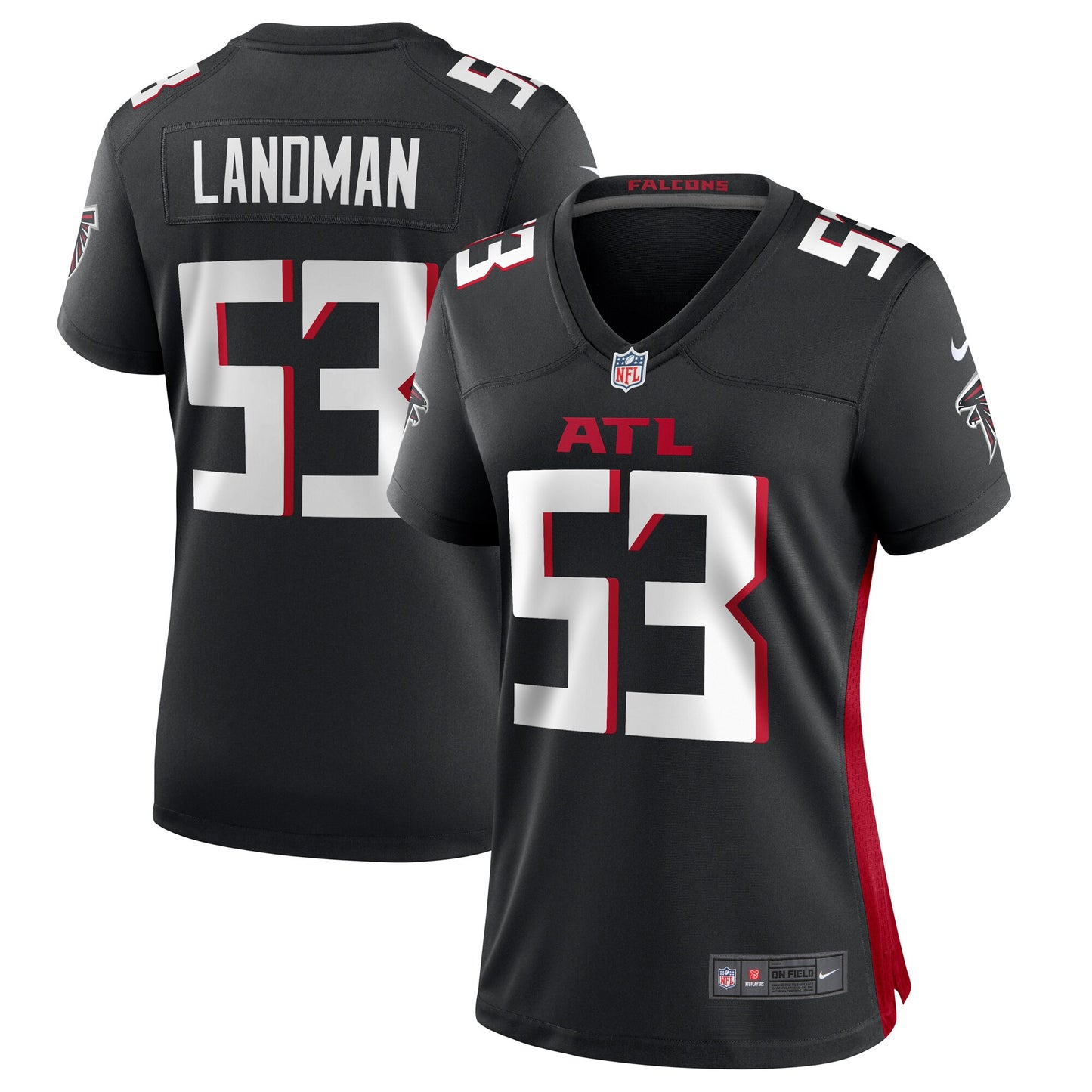 Nate Landman Atlanta Falcons Nike Women's Team Game Jersey - Black
