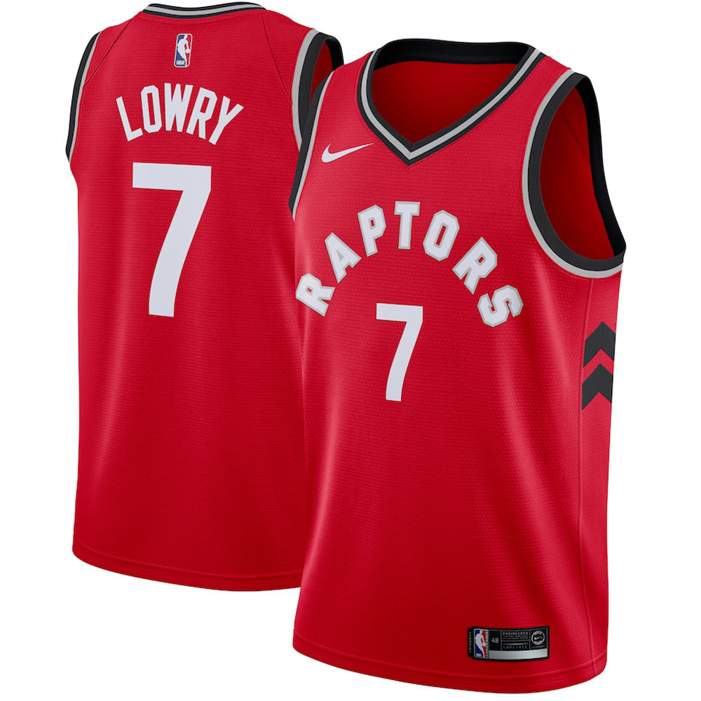 Men's Toronto Raptors Kyle Lowry Icon Edition Jersey - Red