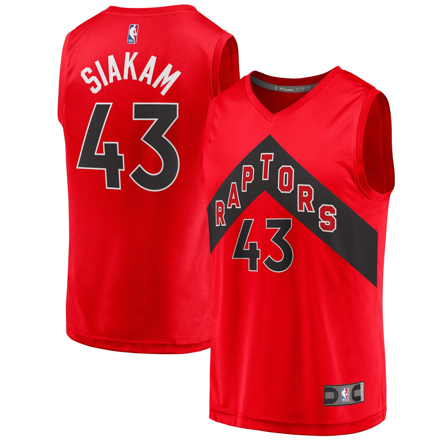 Pascal Siakam Toronto Raptors Fanatics Branded Youth 2020/21 Fast Break Player Jersey - Red - Icon Edition