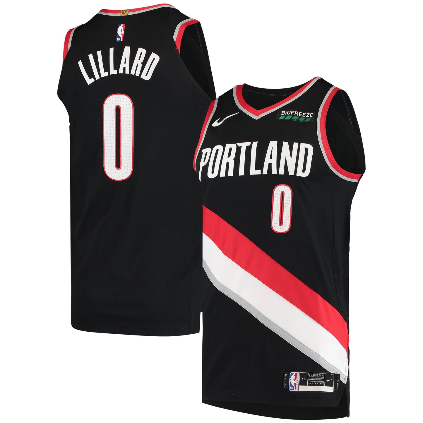 Damian Lillard Portland Trail Blazers Nike Authentic Jersey - Icon Edition - Black