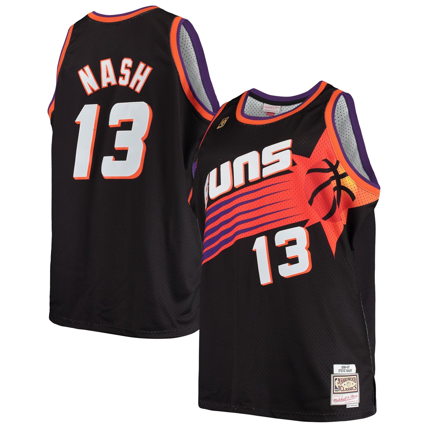 Steve Nash Phoenix Suns Mitchell & Ness Big & Tall Hardwood Classics Jersey - Black