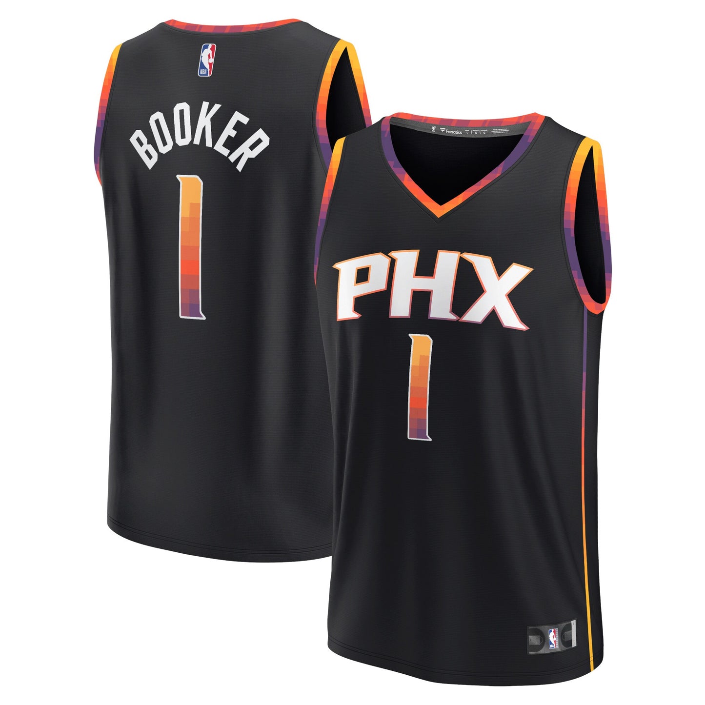Devin Booker Phoenix Suns Fanatics Branded Fast Break Replica Player Jersey - Statement Edition - Black