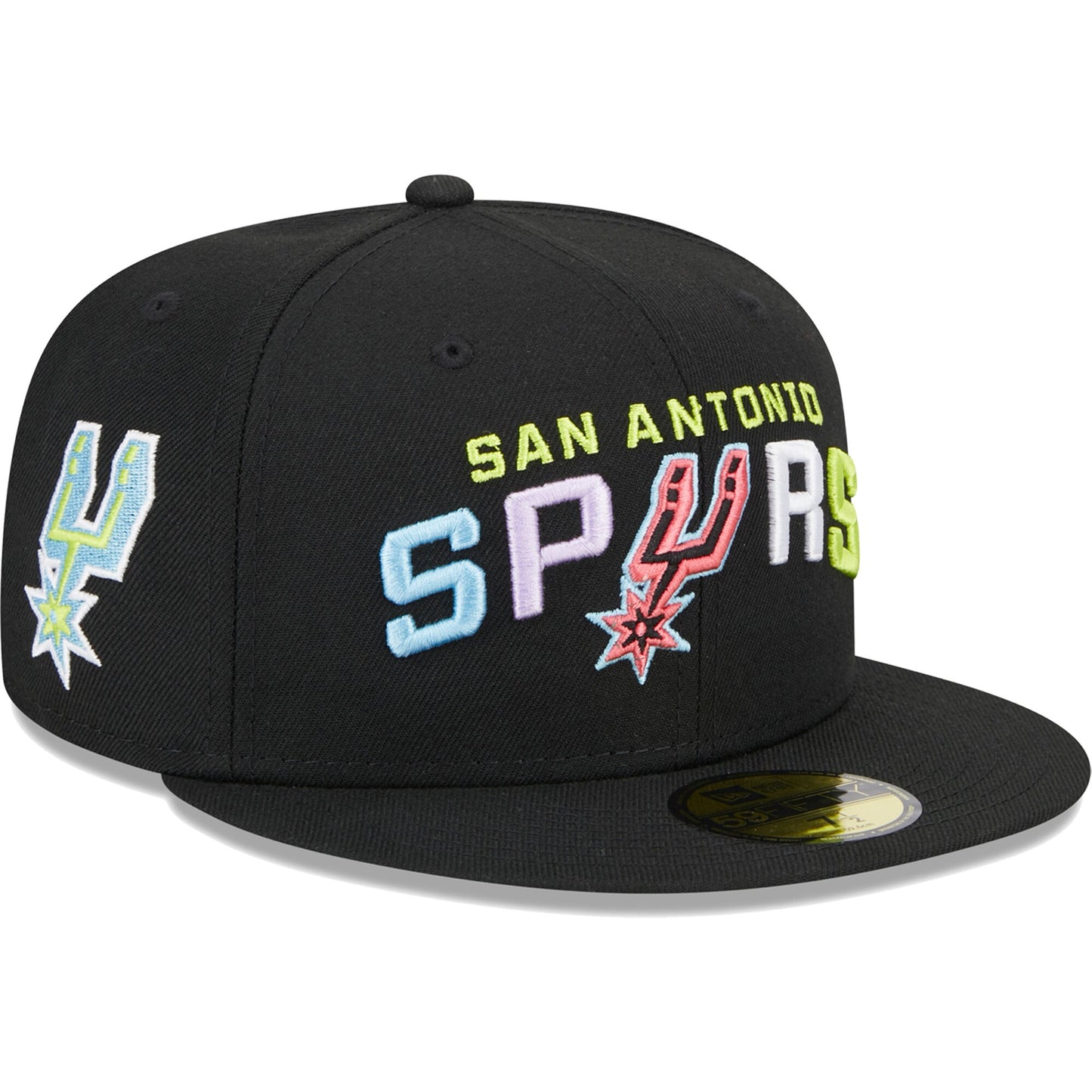 San Antonio Spurs New Era Color Pack 59FIFTY Fitted Hat - Black