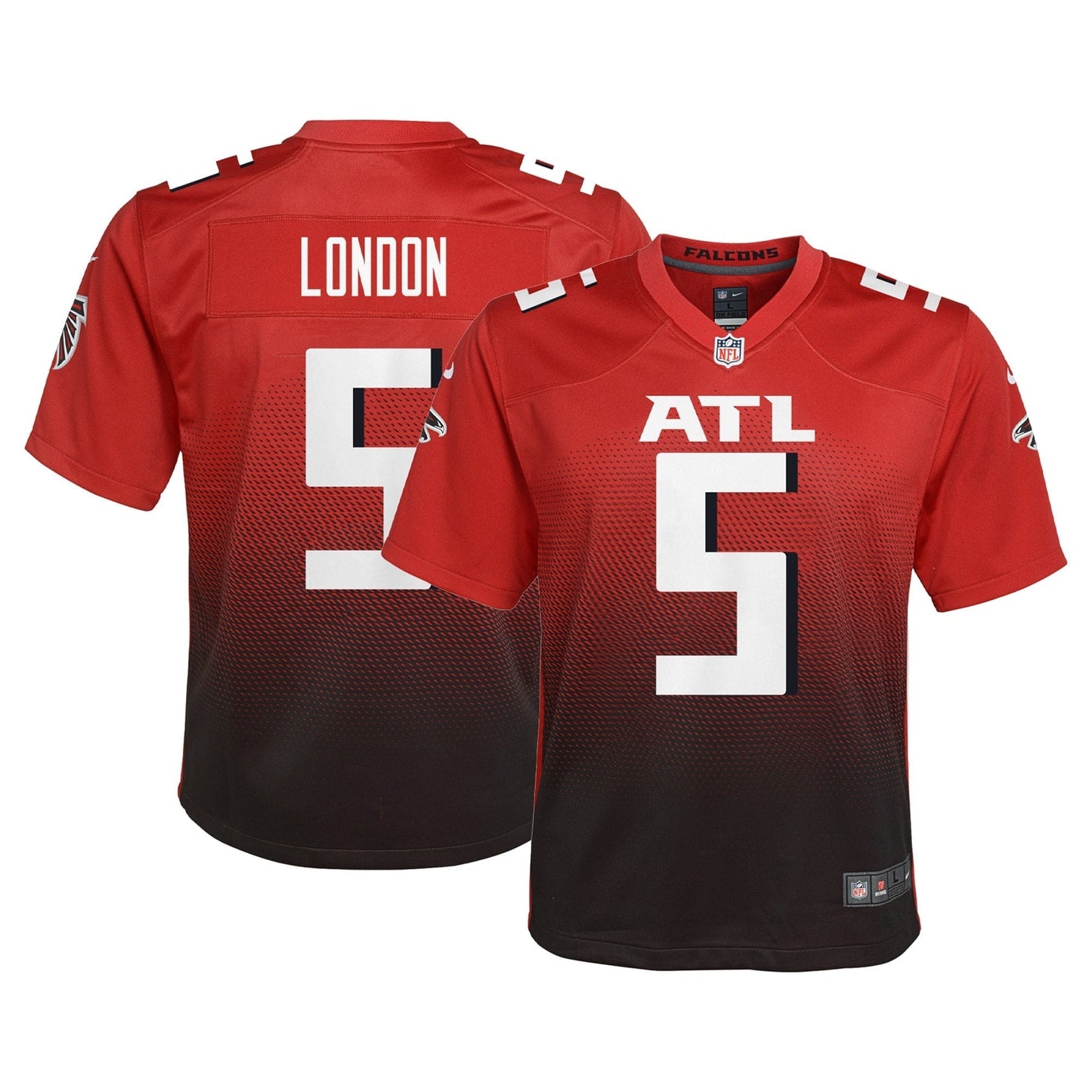 Youth Nike Drake London Red Atlanta Falcons Game Jersey