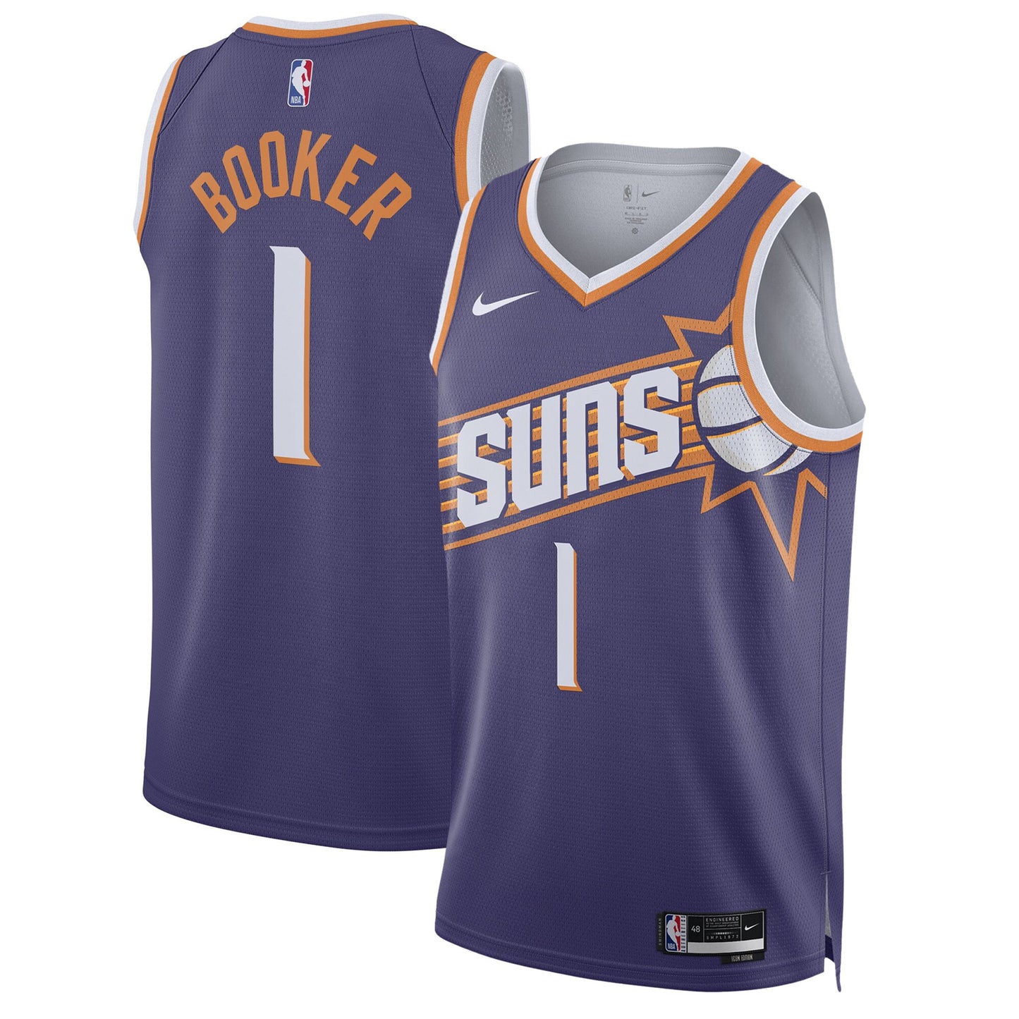 Devin Booker Phoenix Suns Nike Unisex Swingman Performance Jersey - Association Edition - Purple