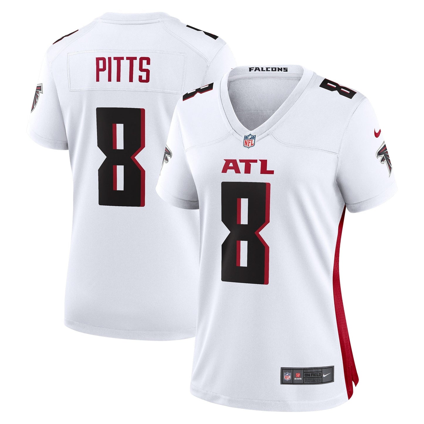 Women's Nike Kyle Pitts White Atlanta Falcons Game Player Jersey