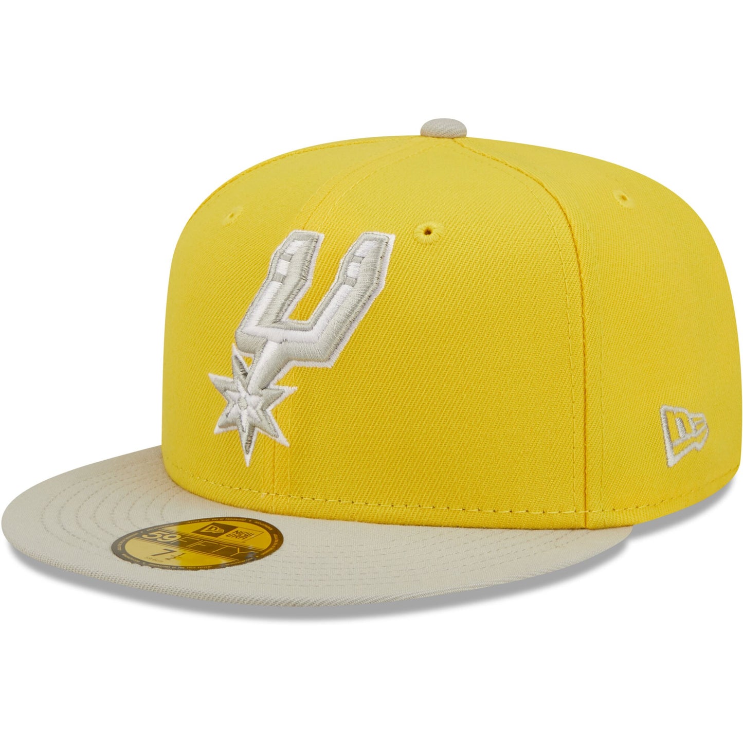 San Antonio Spurs New Era Color Pack 59FIFTY Fitted Hat - Yellow/Gray