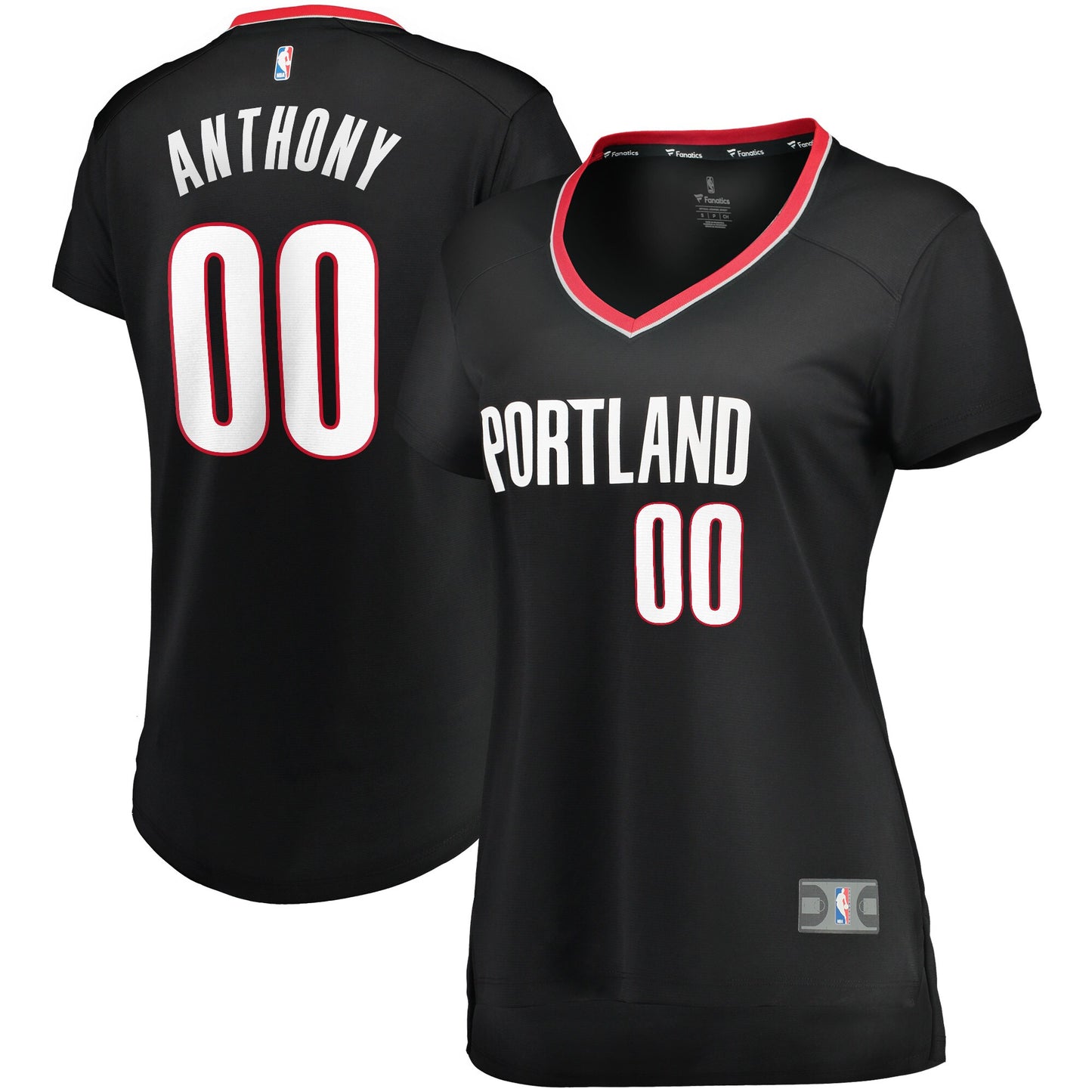 Carmelo Anthony Portland Trail Blazers Fanatics Branded Women's 2019/20 Fast Break Replica Player Jersey Black - Icon Edition