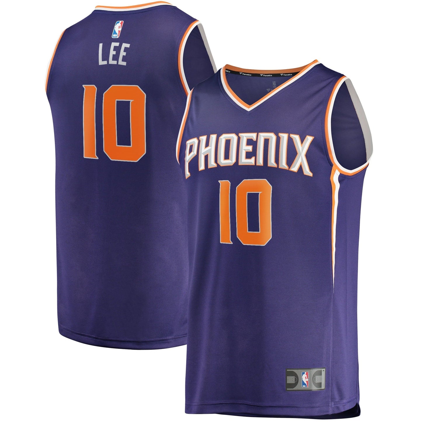 Men's Fanatics Branded Damion Lee Purple Phoenix Suns Fast Break Replica Jersey - Icon Edition
