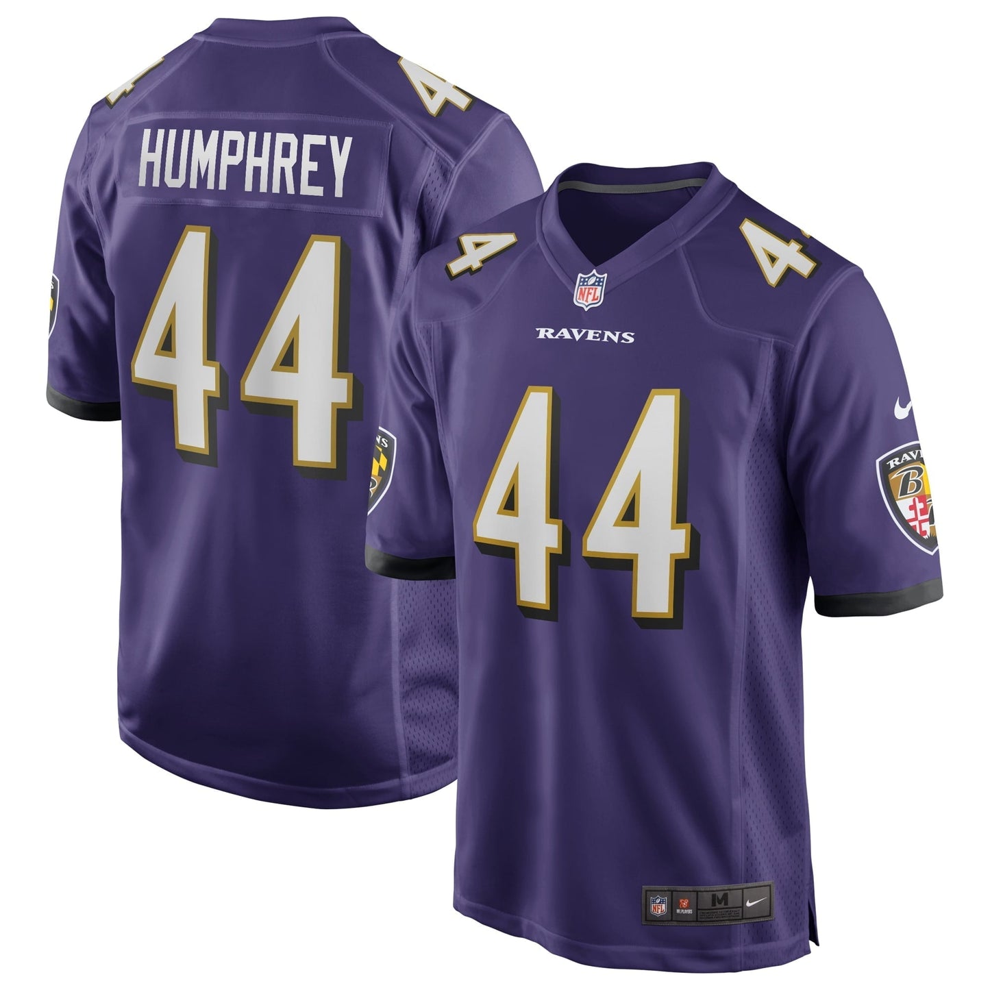 Men's Nike Marlon Humphrey Purple Baltimore Ravens Game Jersey
