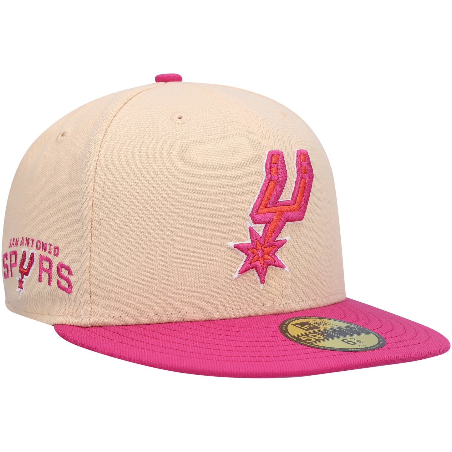San Antonio Spurs New Era Passion Mango 59FIFTY Fitted Hat - Orange/Pink