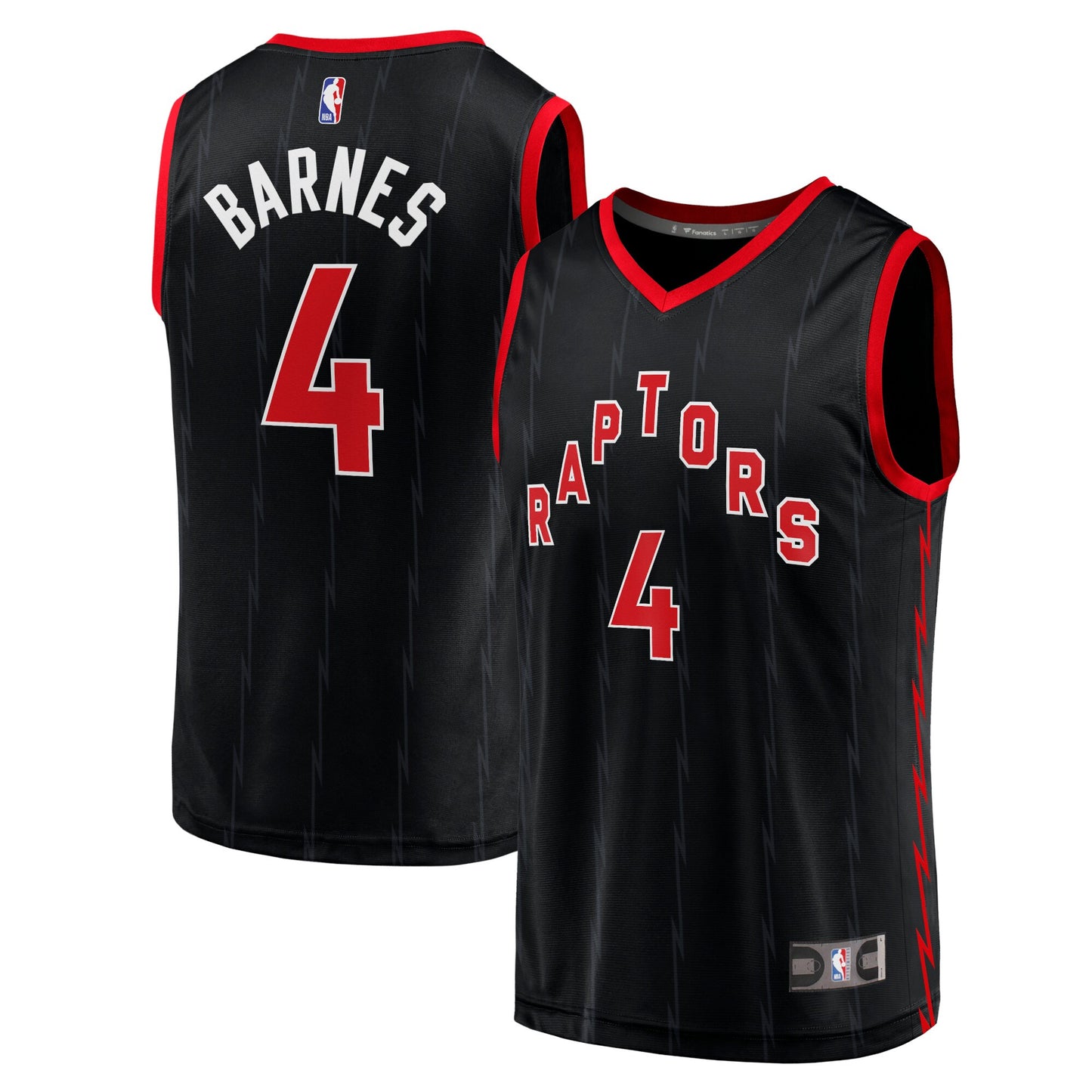 Scottie Barnes Toronto Raptors Fanatics Branded Fast Break Replica Player Jersey - Statement Edition - Black