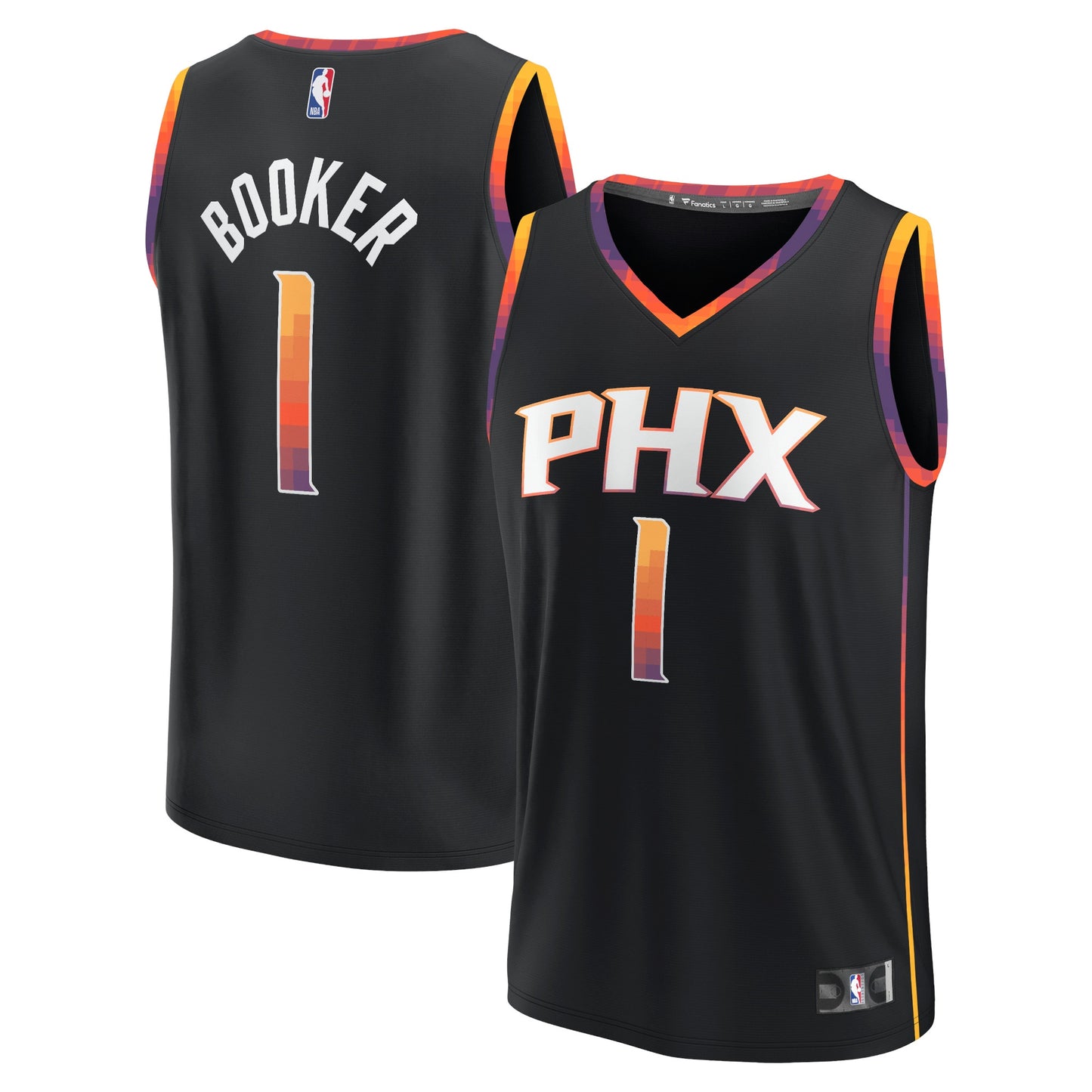 Devin Booker Phoenix Suns Fanatics Branded Youth Fast Break Player Jersey - Statement Edition - Black