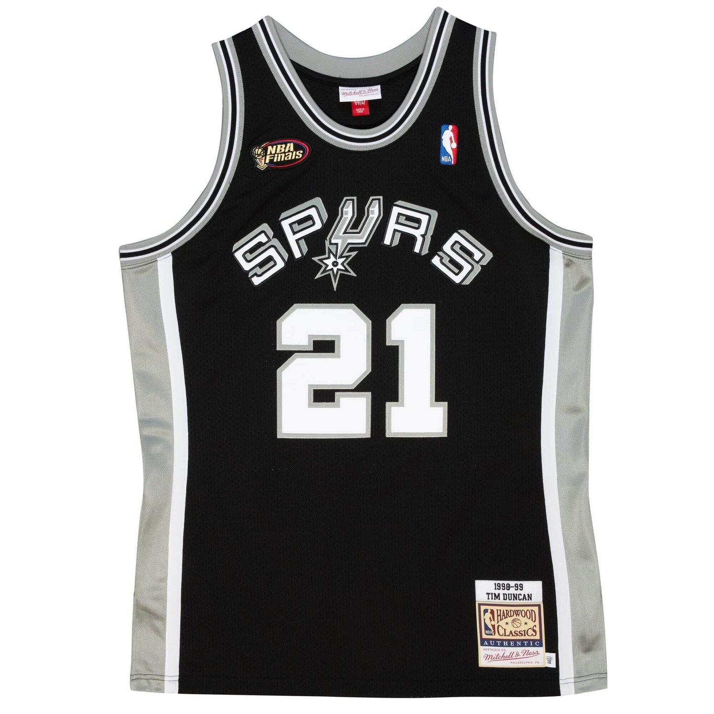 Authentic Tim Duncan San Antonio Spurs 1998-99 Jersey