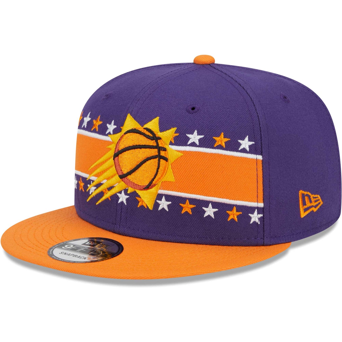 Phoenix Suns New Era Banded Stars 9FIFTY Snapback Hat - Purple