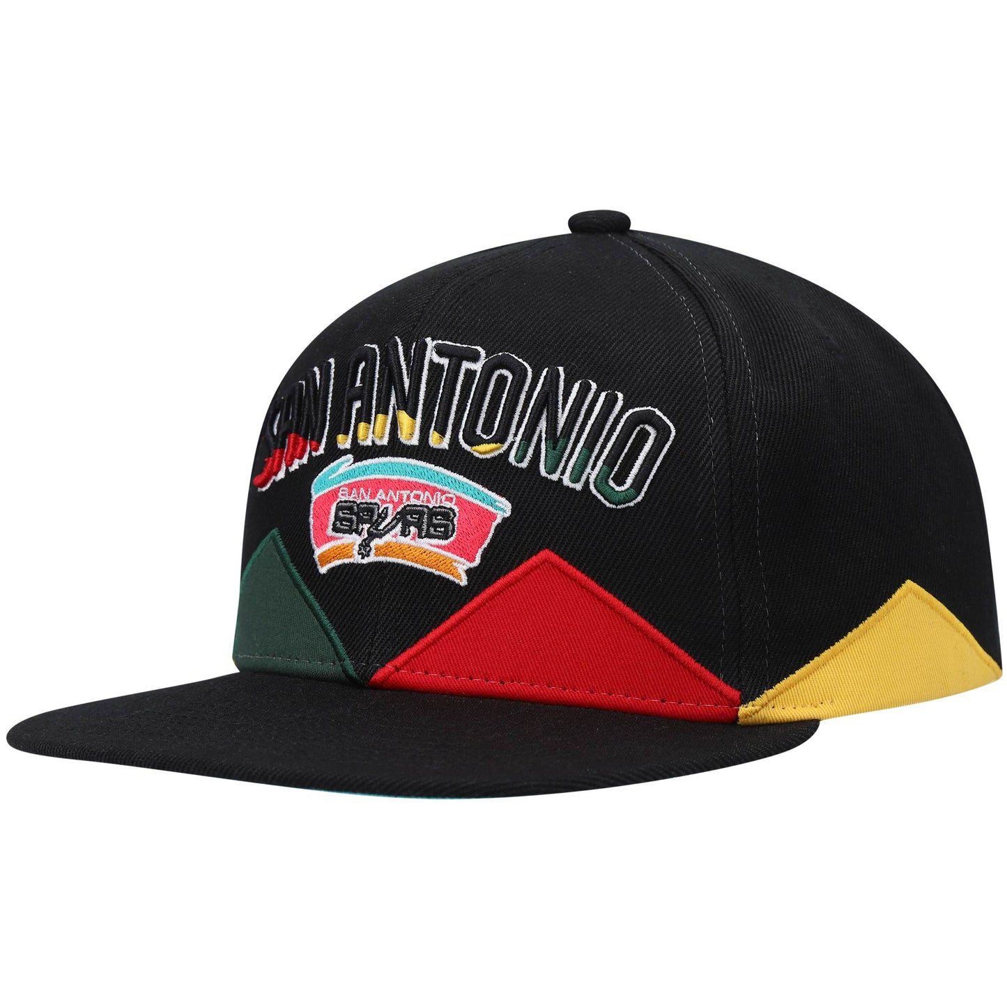 San Antonio Spurs Mitchell & Ness Hardwood Classics Black History Month Snapback Hat - Black