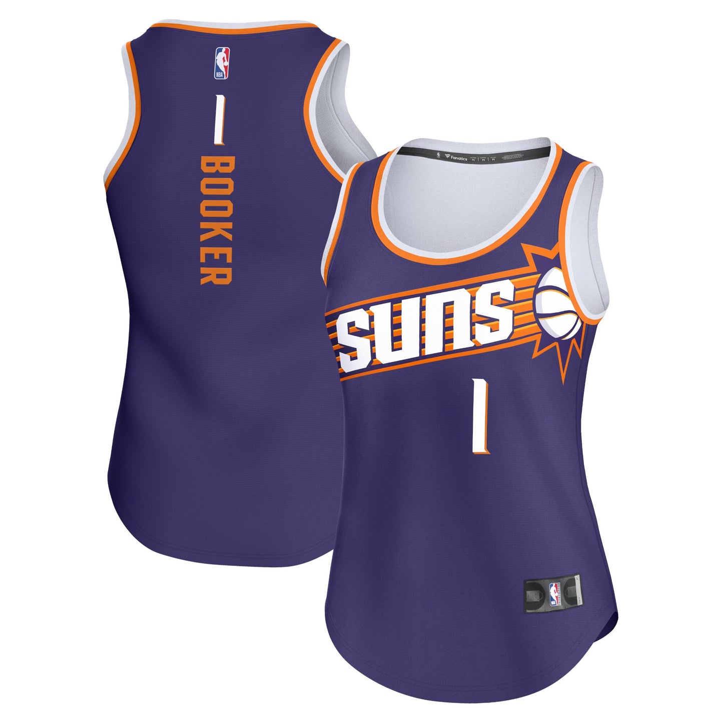 Devin Booker Phoenix Suns Fanatics Branded Women's Fast Break Player Jersey - Icon Edition - Purple