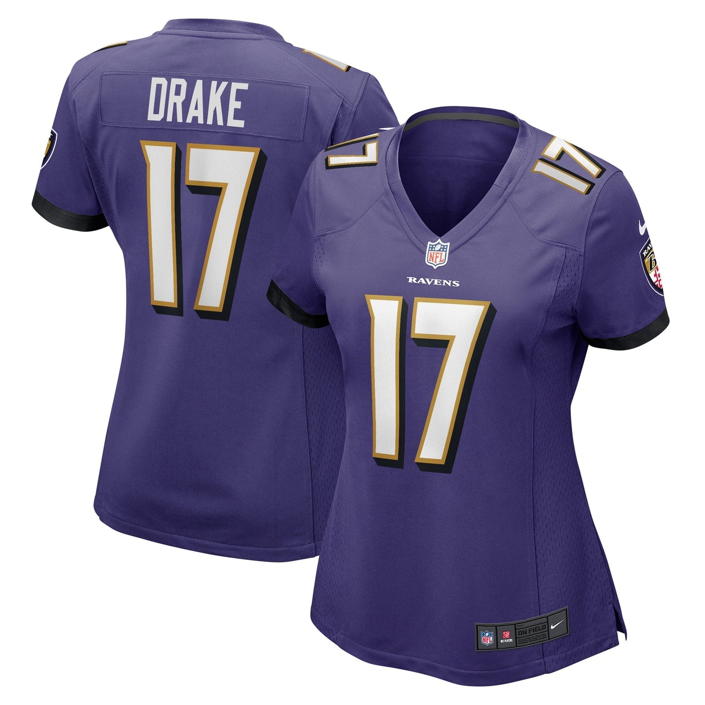 Women's Nike Kenyan Drake Purple Baltimore Ravens Game Player Jersey